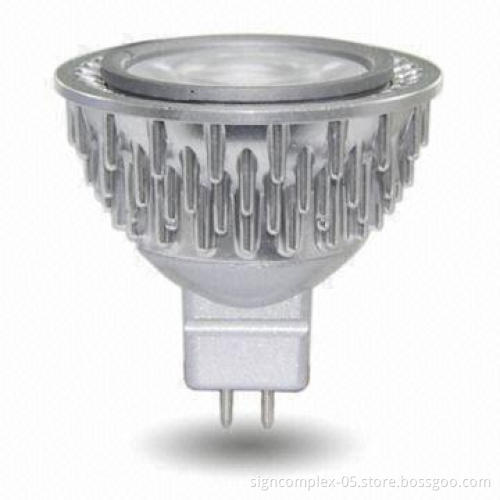 LED Spotlight Bulb with 100 to 240V AC, 12V AC/DC Working Voltage and 50,000-hour Lifespan
